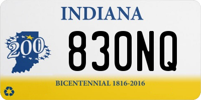 IN license plate 830NQ