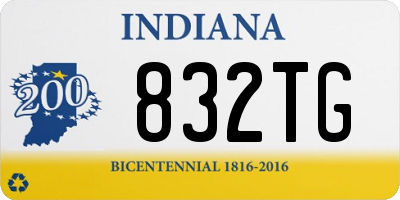 IN license plate 832TG