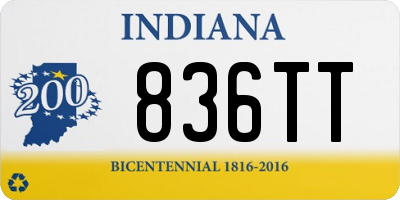 IN license plate 836TT