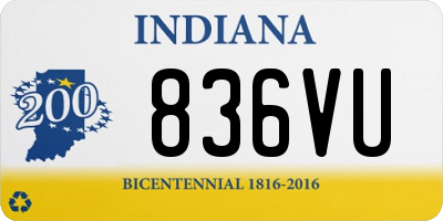 IN license plate 836VU