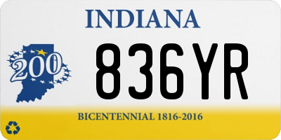 IN license plate 836YR