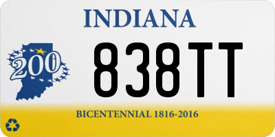 IN license plate 838TT