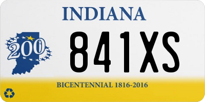 IN license plate 841XS