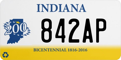 IN license plate 842AP