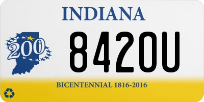 IN license plate 842OU