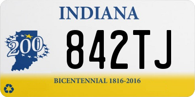 IN license plate 842TJ