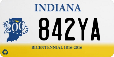 IN license plate 842YA