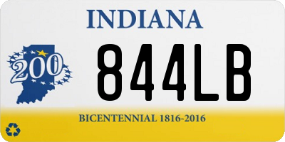 IN license plate 844LB