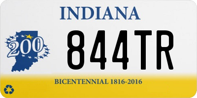 IN license plate 844TR