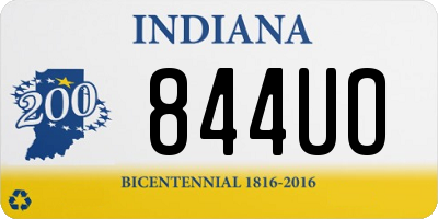 IN license plate 844UO