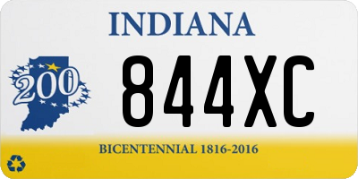 IN license plate 844XC