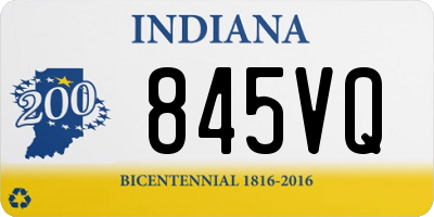 IN license plate 845VQ