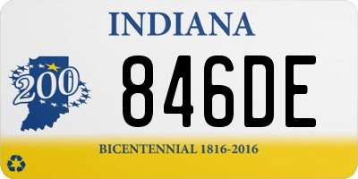 IN license plate 846DE