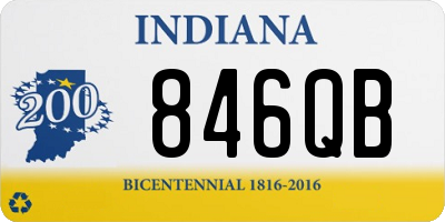 IN license plate 846QB