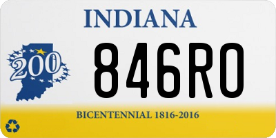 IN license plate 846RO