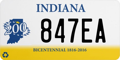 IN license plate 847EA