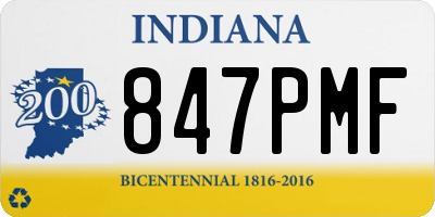 IN license plate 847PMF