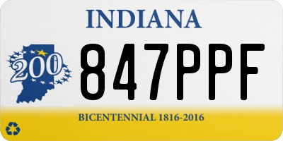 IN license plate 847PPF