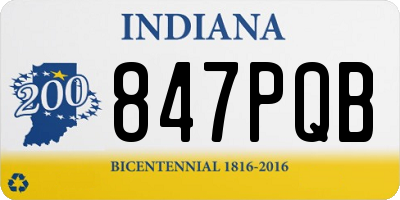 IN license plate 847PQB