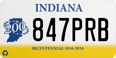 IN license plate 847PRB