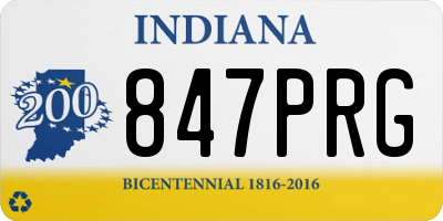 IN license plate 847PRG