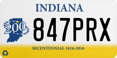 IN license plate 847PRX