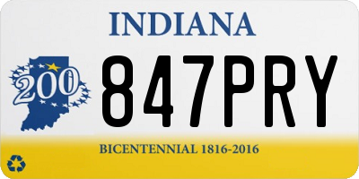 IN license plate 847PRY