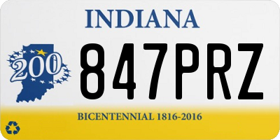 IN license plate 847PRZ