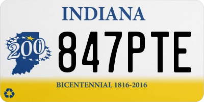 IN license plate 847PTE