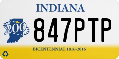 IN license plate 847PTP