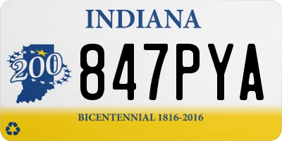 IN license plate 847PYA