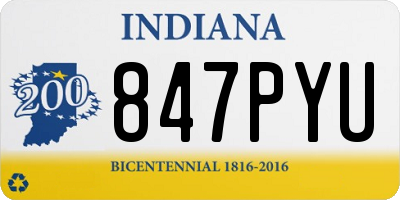 IN license plate 847PYU
