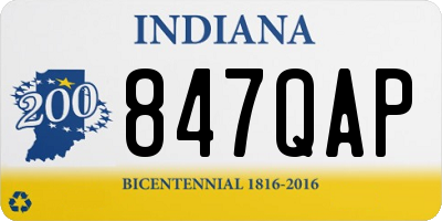 IN license plate 847QAP