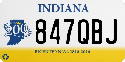 IN license plate 847QBJ