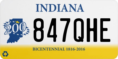 IN license plate 847QHE