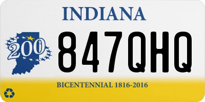 IN license plate 847QHQ