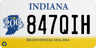 IN license plate 847QIH