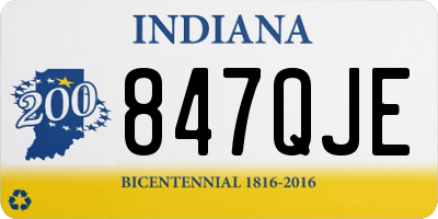 IN license plate 847QJE