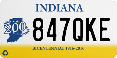 IN license plate 847QKE