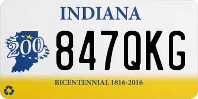 IN license plate 847QKG