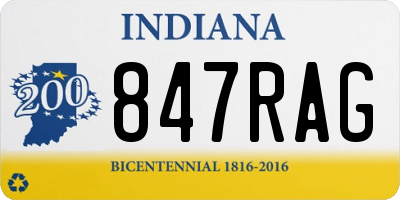 IN license plate 847RAG