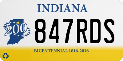IN license plate 847RDS
