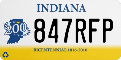 IN license plate 847RFP