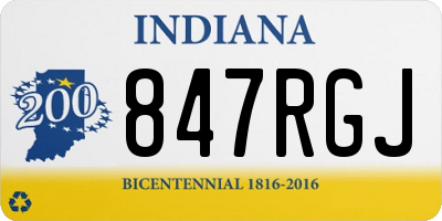 IN license plate 847RGJ