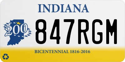 IN license plate 847RGM