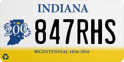 IN license plate 847RHS