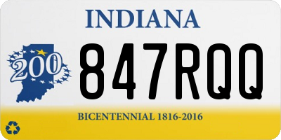 IN license plate 847RQQ