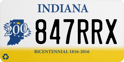 IN license plate 847RRX