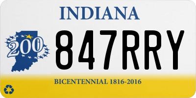 IN license plate 847RRY