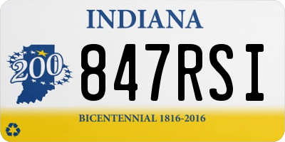 IN license plate 847RSI
